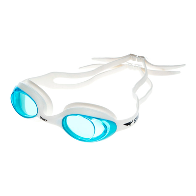 Spurt blaze junior goggles, white frame with aqua lens