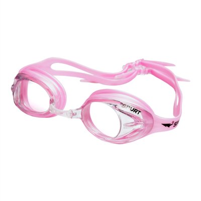 Spurt crush goggles, light pink frame with clear lens