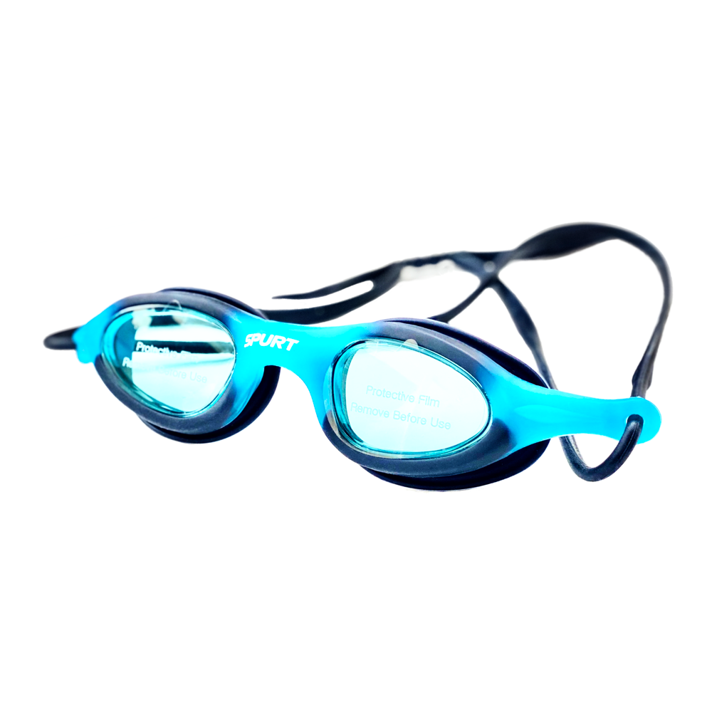 Spurt flex junior goggles, blue and light blue frame with blue lens