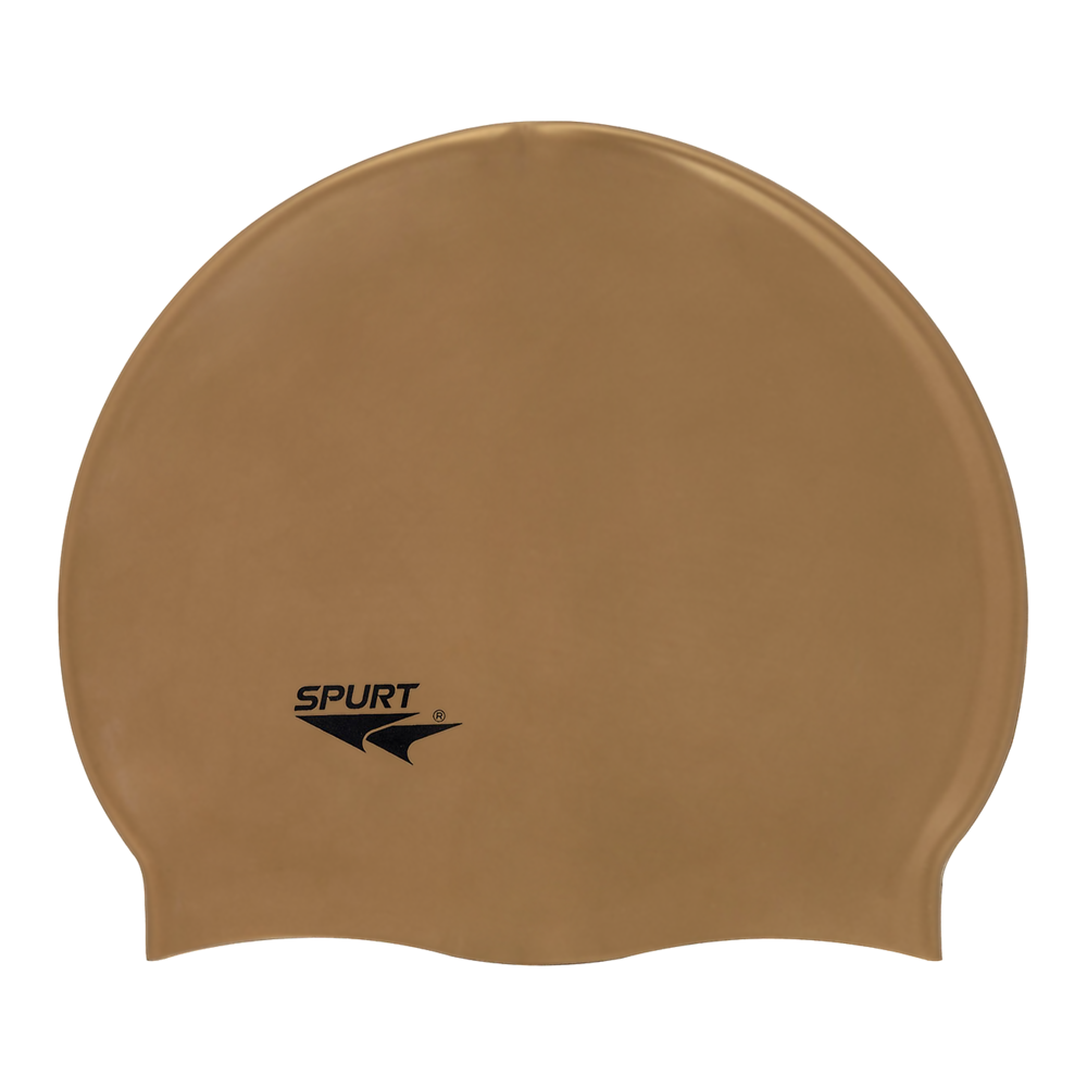 Spurt Flexi plain silicone swim cap in bronze
