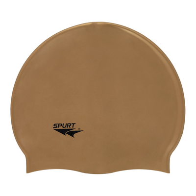 Spurt Flexi plain silicone swim cap in bronze
