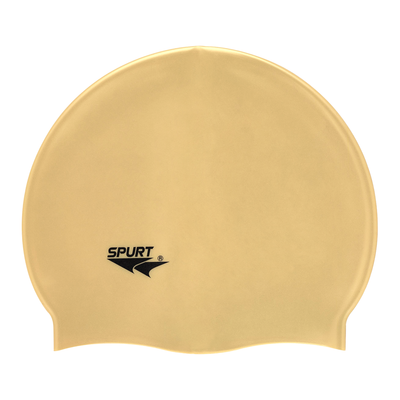 Spurt Flexi plain silicone swim cap in gold