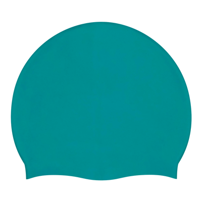 Spurt Flexi plain silicone swim cap in turquoise