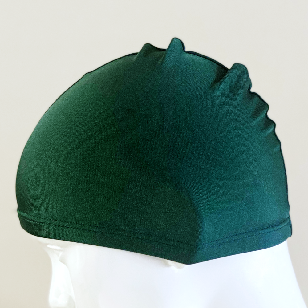 Spurt lycra swim cap in dark green large