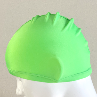 Spurt lycra swim cap in lime small