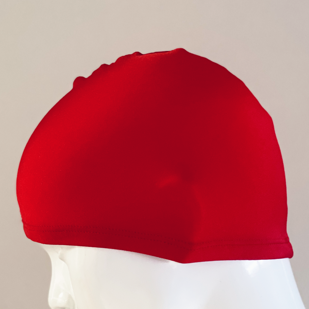 Spurt lycra swim cap in red large
