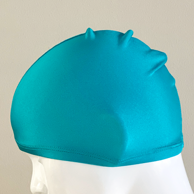 Spurt lycra swim cap in turquoise small