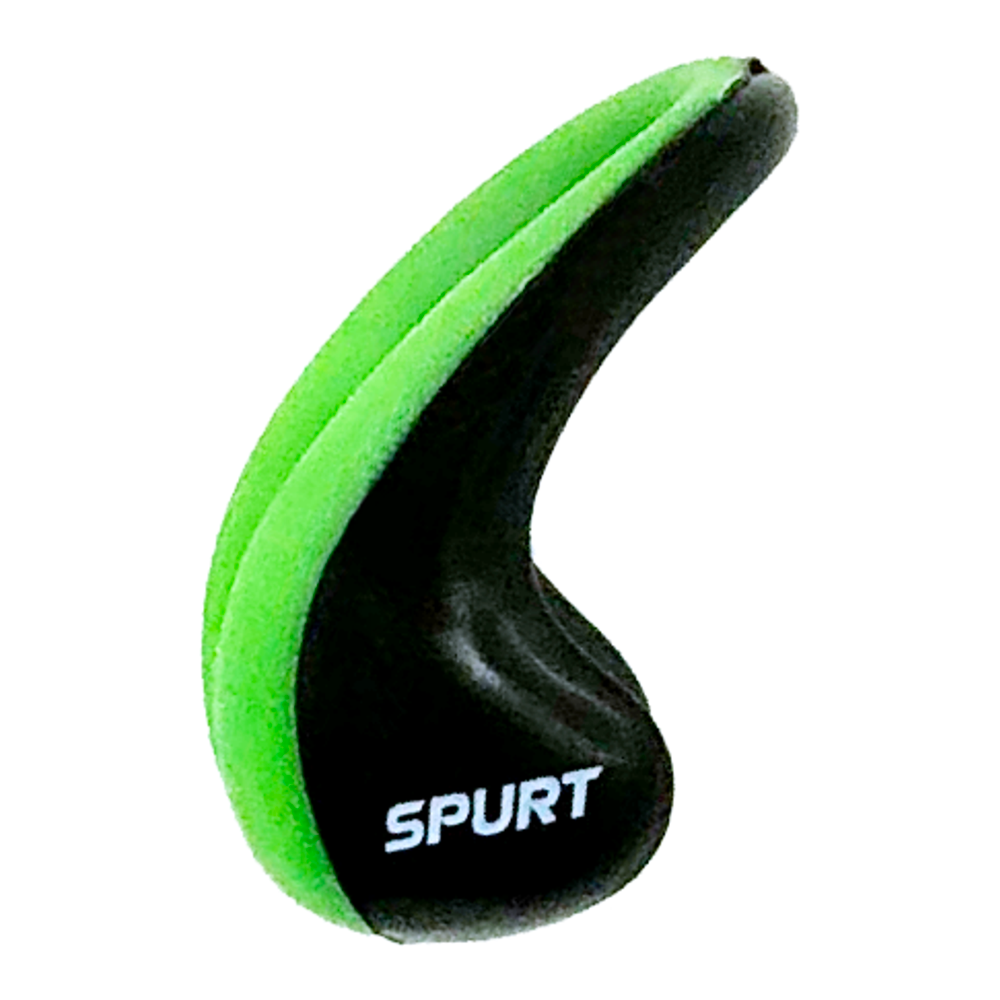 Spurt swimming nose clip, plastic and silicone blue / clear