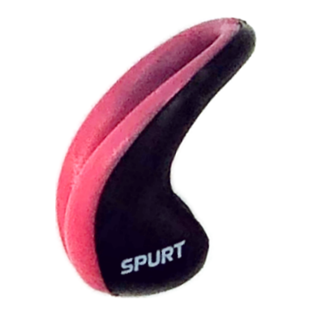 Spurt swimming nose clip, plastic and silicone blue / clear