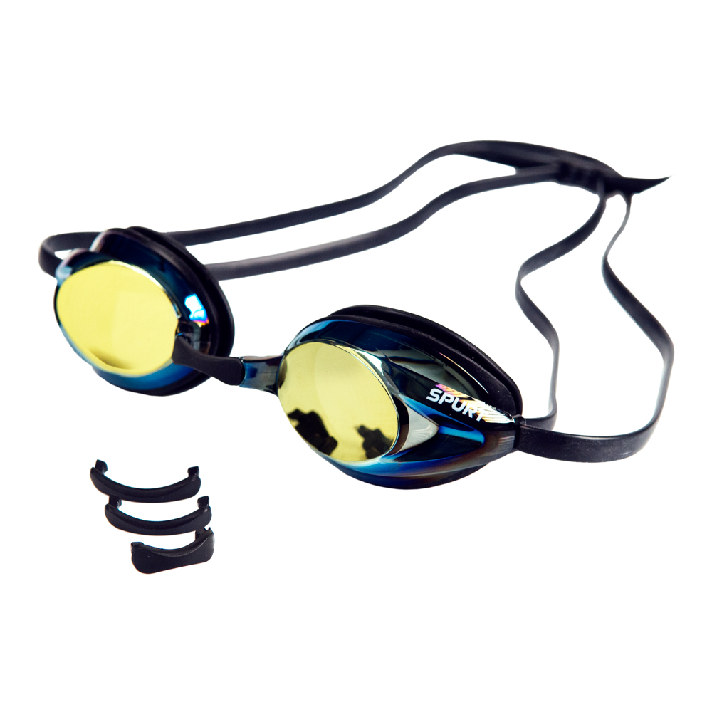 Spurt optical correction goggle, black frame with blue lens
