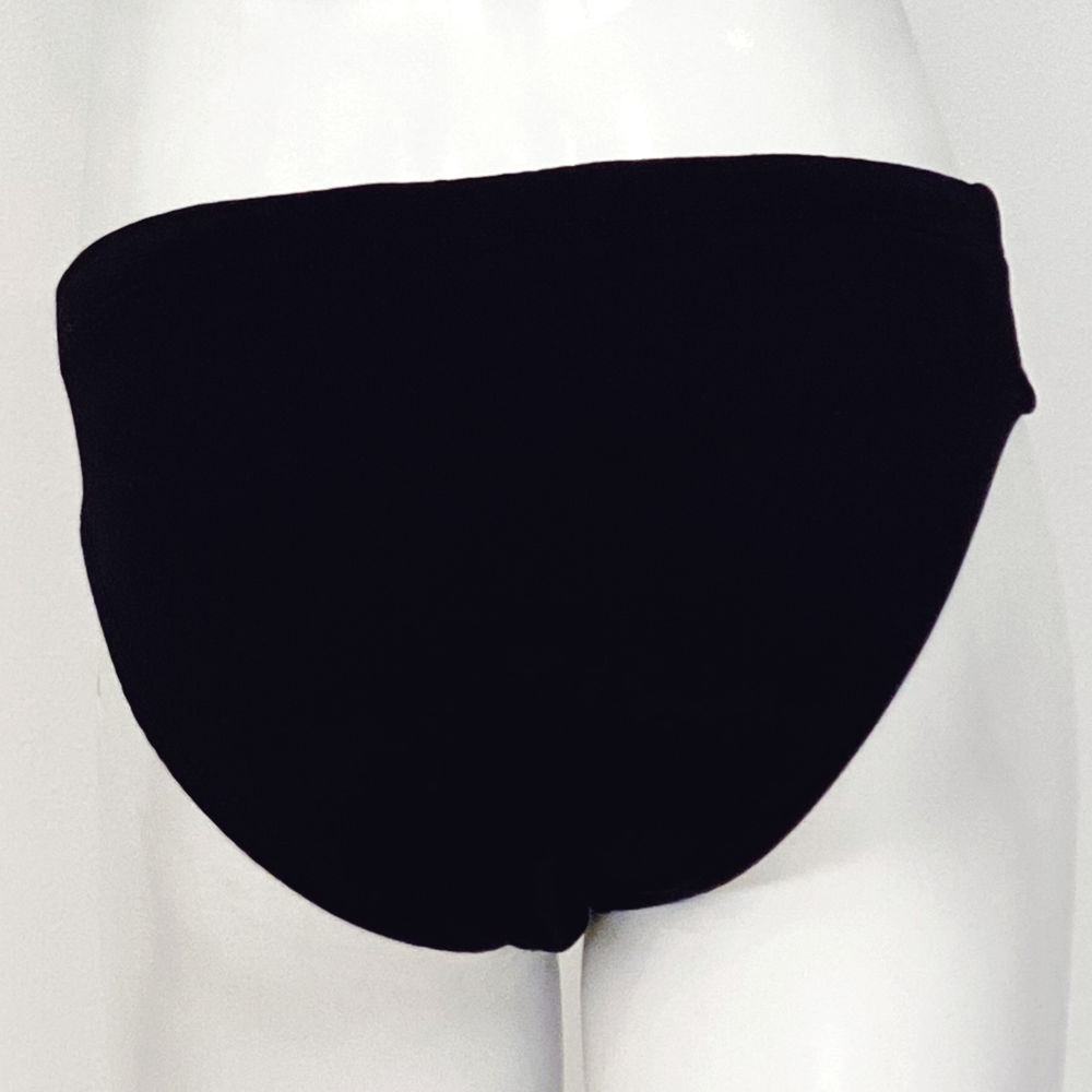 Spurt plain brief swimsuit in black, alternate view 1