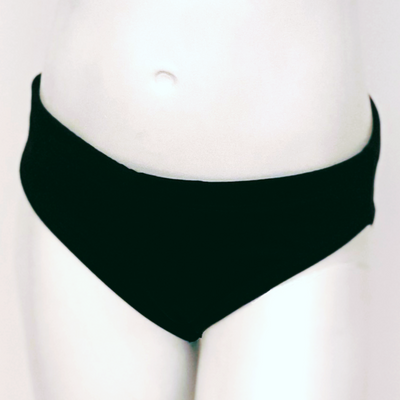 Spurt plain brief swimsuit in black