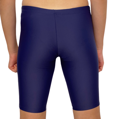 Spurt plain jammer swimsuit in navy, alternate view 1