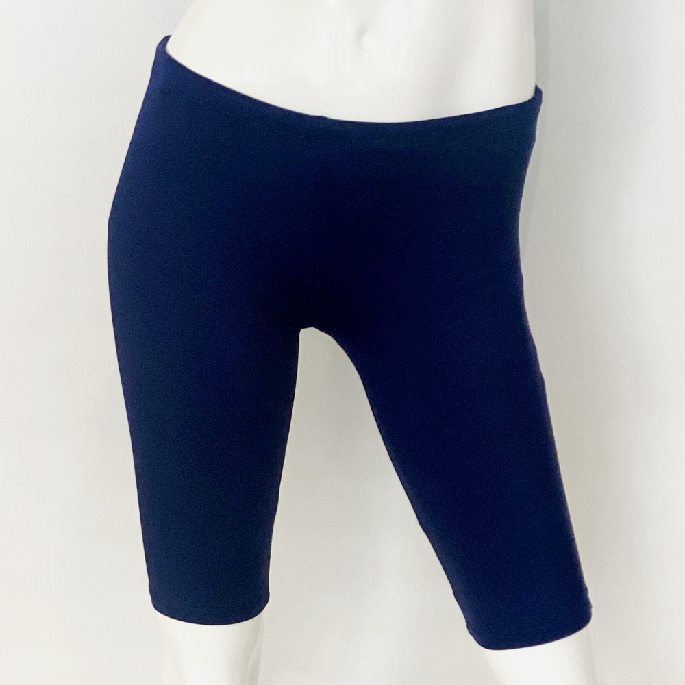 Spurt plain jammer swimsuit in navy, alternate view 2