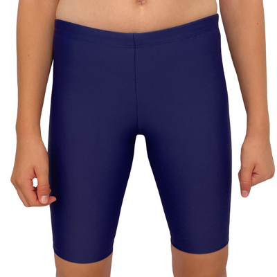 Spurt plain jammer swimsuit in navy