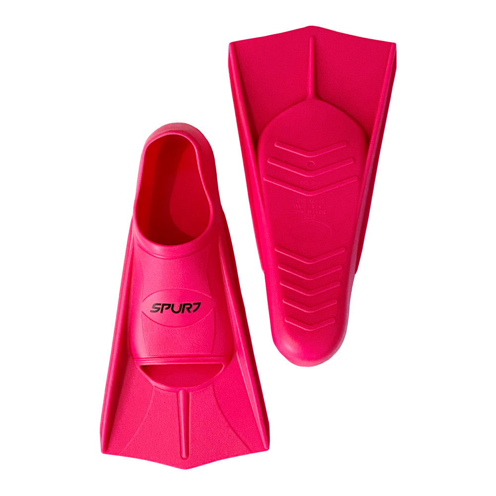 Spurt short silicone training fin, black uk 12.5-1