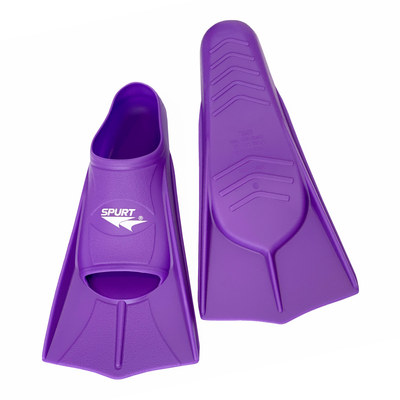 Spurt short silicone training fin, purple uk 12.5-1