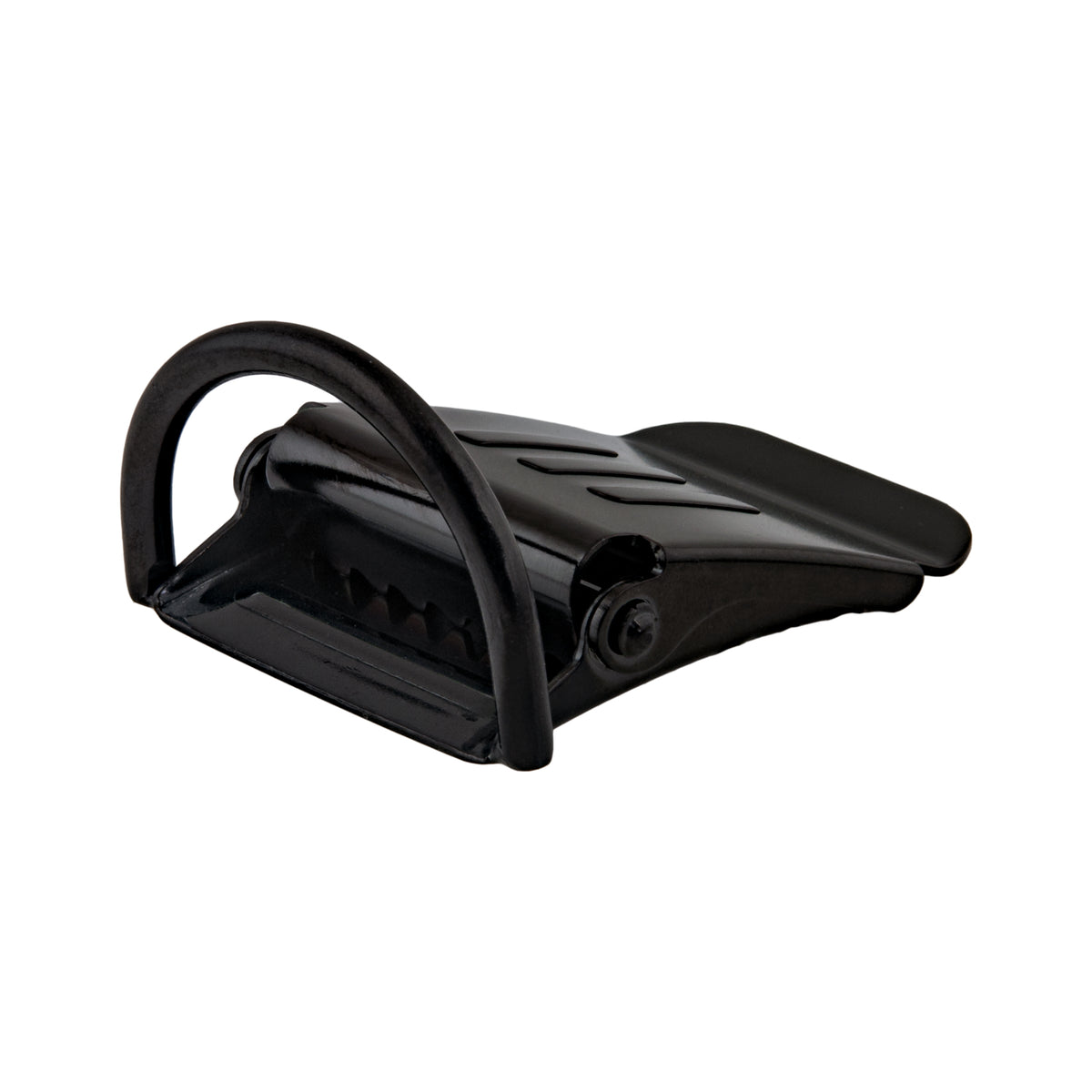 Tecline Military Line black belt buckle with D-ring, front view