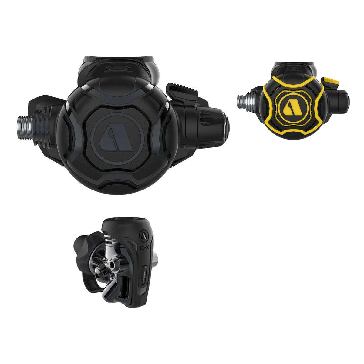 Apeks EVX200 Tungsten regulator with yellow EVX octopus