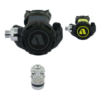 Apeks XL4 Ocea regulator in grey with yellow XL4 Ocea octopus