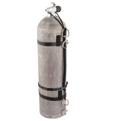 Tecline stage rigging kit with rubber bands fitted to a stage cylinder