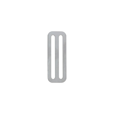 Tecline plain stainless steel triglide for 50 mm webbing