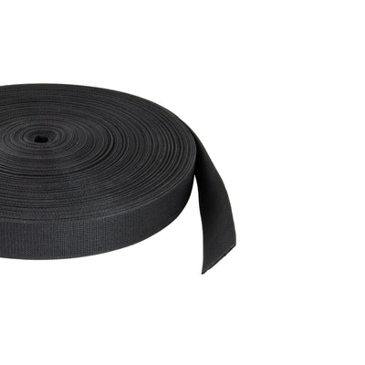 Roll of Tecline black 50 mm standard harness webbing