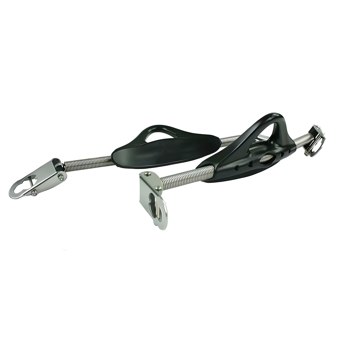 Tecline standard fin spring straps, a pair with rubber heel pads and stainless clips