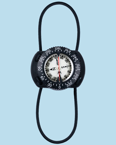 Termo Industria bungee mount compass with both elastic loops extended