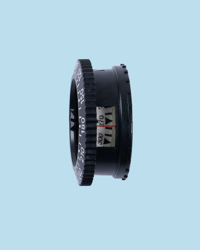 Side view of the Termo Industria compass capsule and its reading window