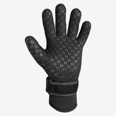 Aqua Lung Thermocline 3 mm dive glove, palm view showing the dimpled rubberised grip across the fingers and palm