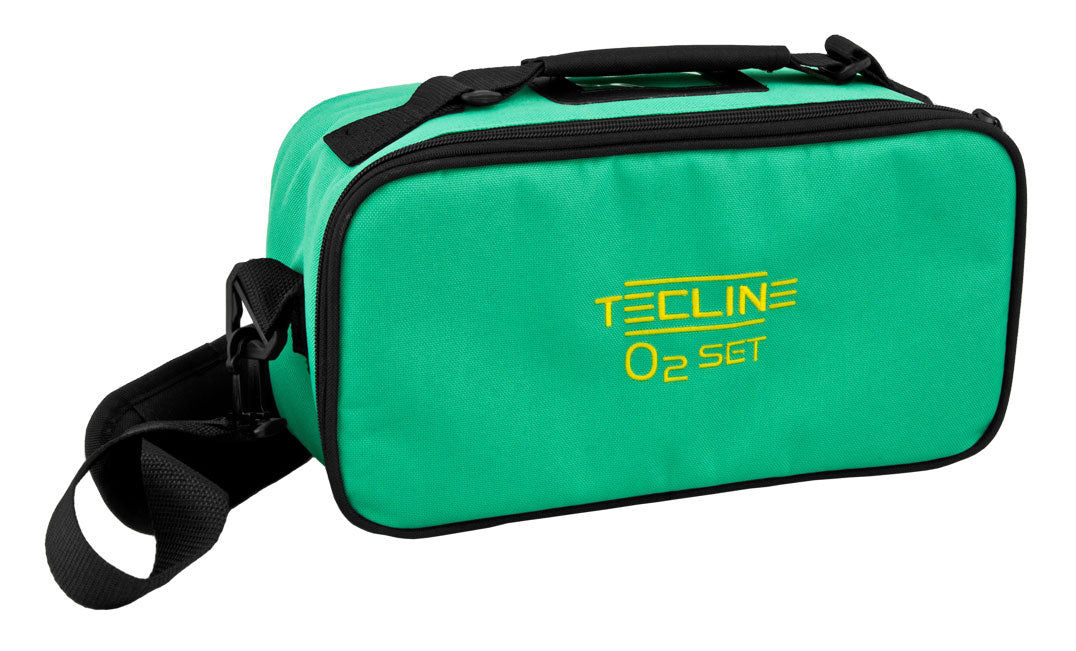 Tecline red padded regulator bag with shoulder strap