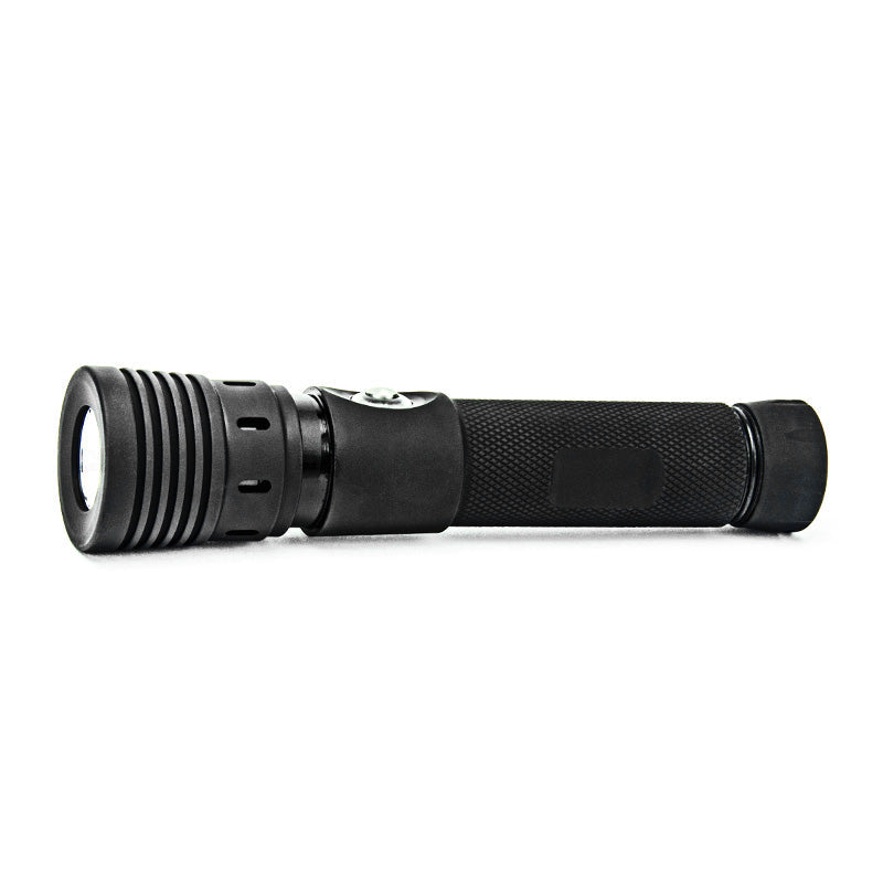 Tovatec Fusion 1550 dive light, side view