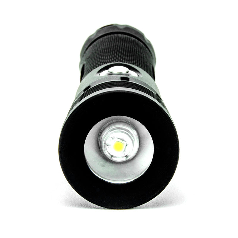 Tovatec Fusion 1550 dive light, side view
