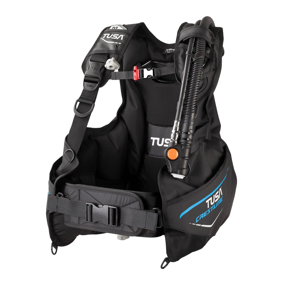 Black Tusa Crestline wraparound jacket BCD