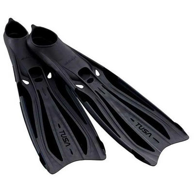 Pair of black Tusa Solla FF full foot fins