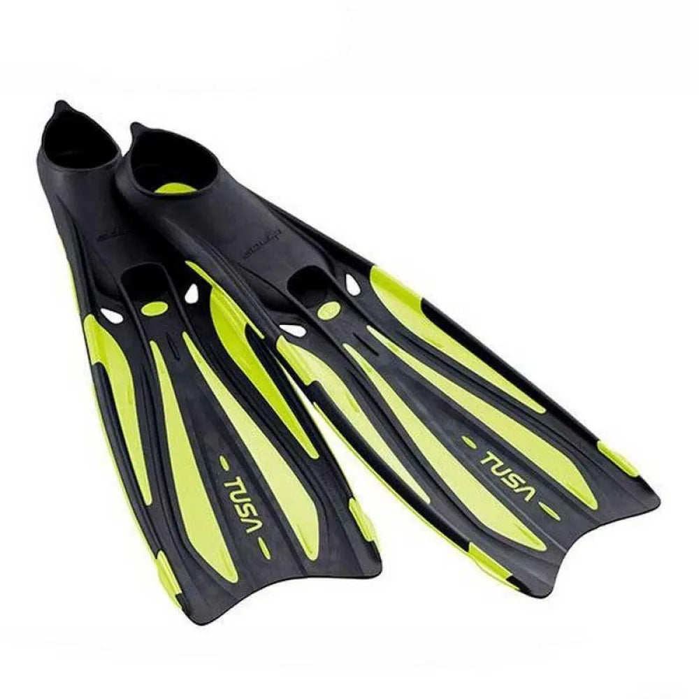 Pair of black Tusa Solla FF full foot fins