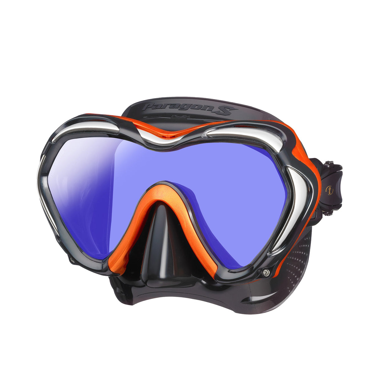 Tusa Paragon S single lens mask with Flash Yellow accents