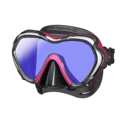 Tusa Paragon S mask with Rose Pink accents