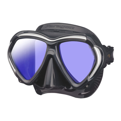 Black Tusa Paragon mask with coated lenses