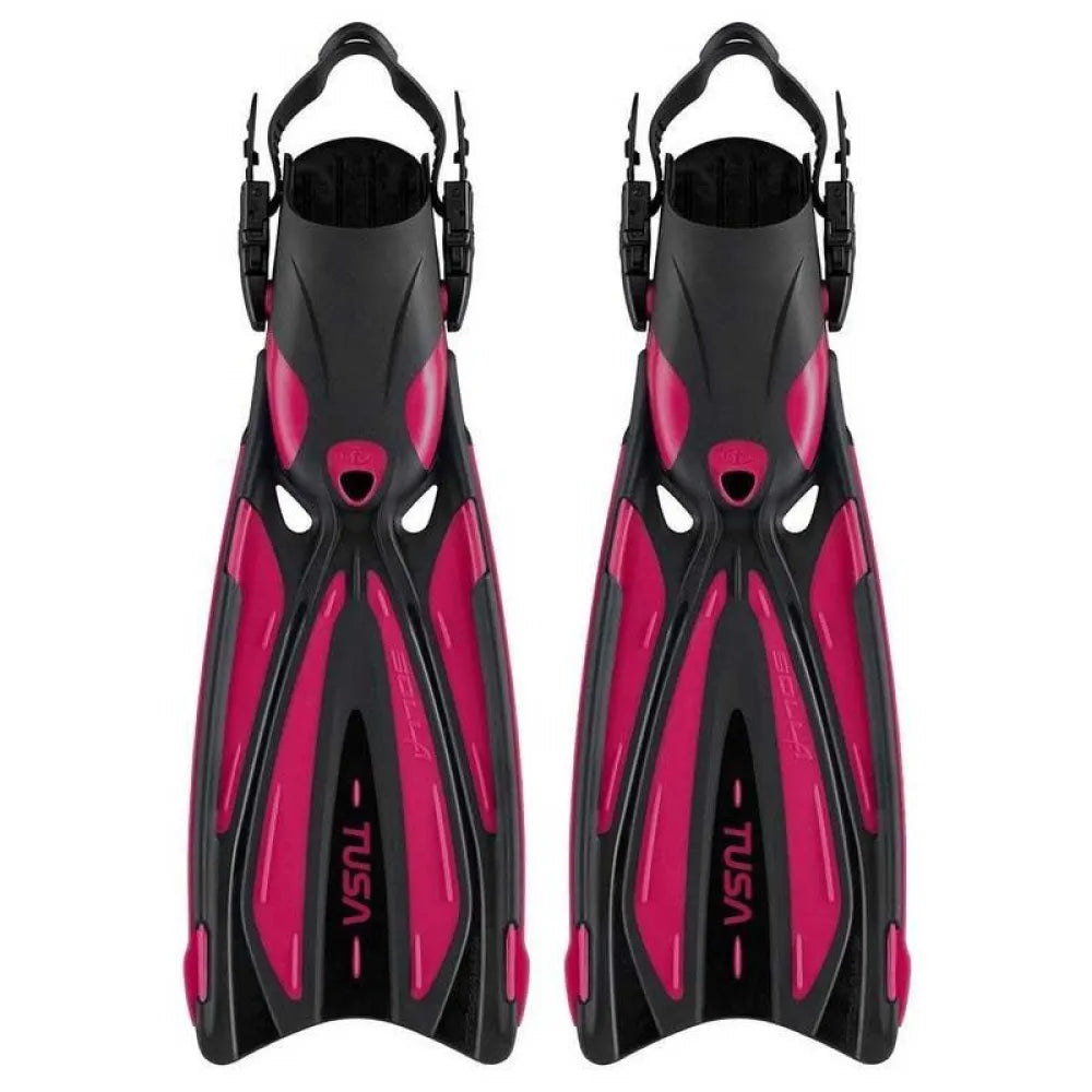 Tusa Solla fins in Hot Pink