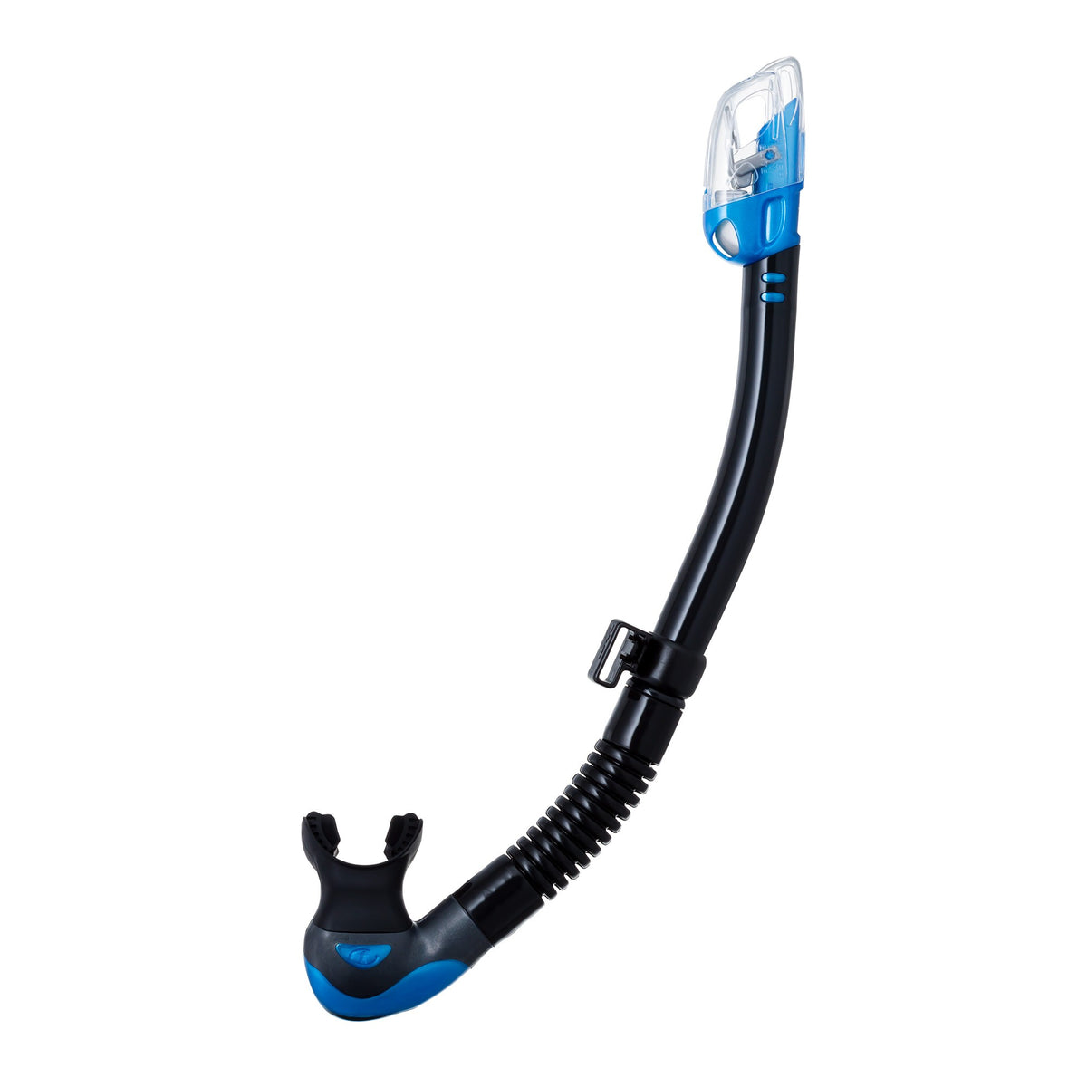 Tusa Hyperdry Elite II dry snorkel, black silicone with Raspberry Pink top