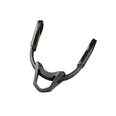 Black Tusa Universal Bungee fin strap with heel cup