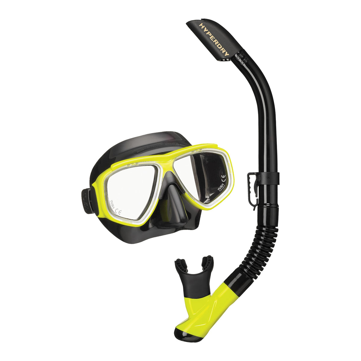 Black Tusa Splendive adult mask and snorkel combo