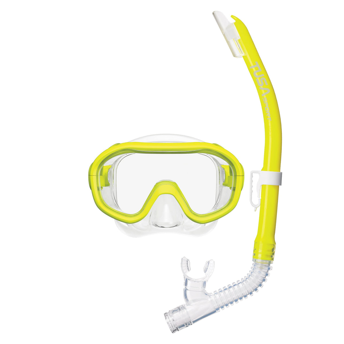 Tusa Kleio Mini Fit junior mask and snorkel combo in blue
