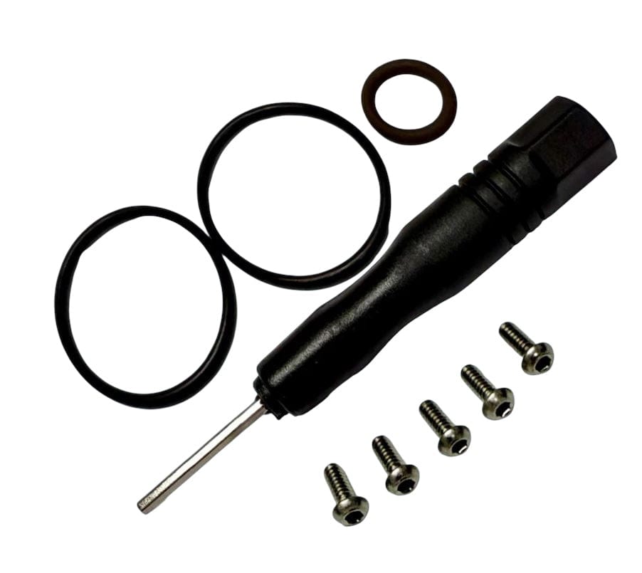Shearwater Swift service kit with replacement O rings, hex driver and cover screws