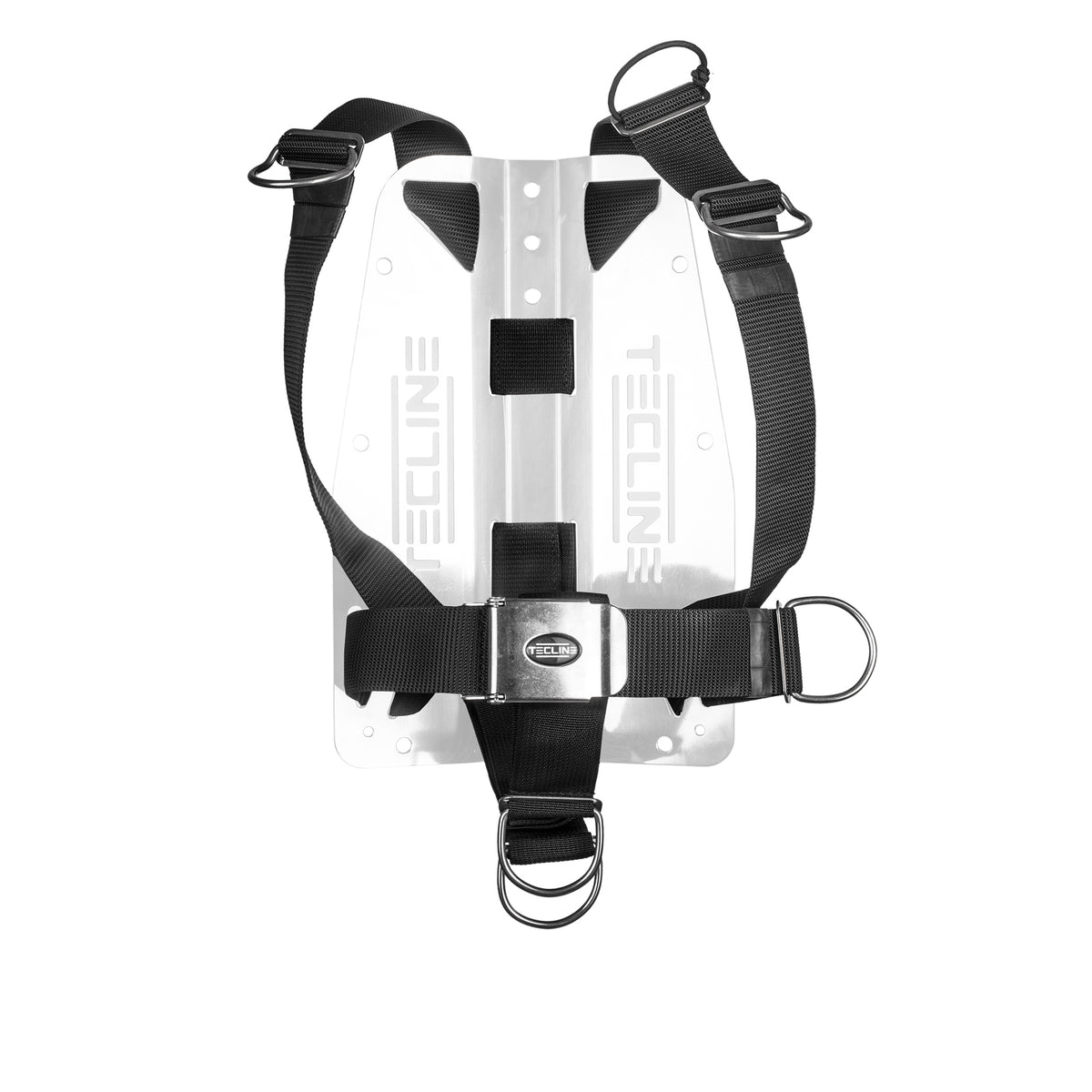 Tecline DIR harness in standard webbing with D-rings fixed by tri-glides
