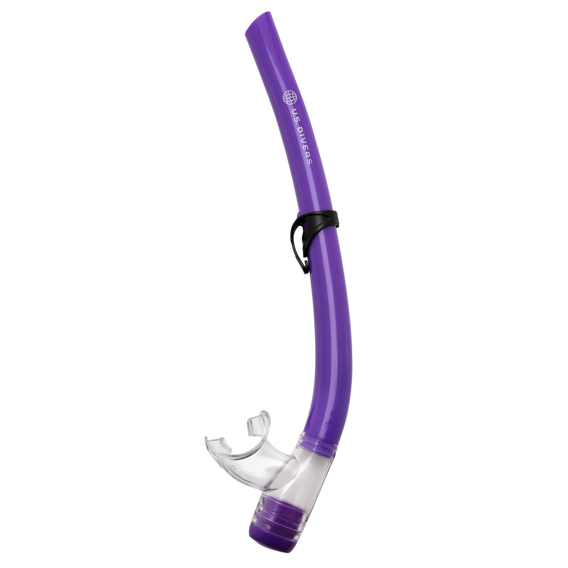 Purple open barrel snorkel from the Tiki combo