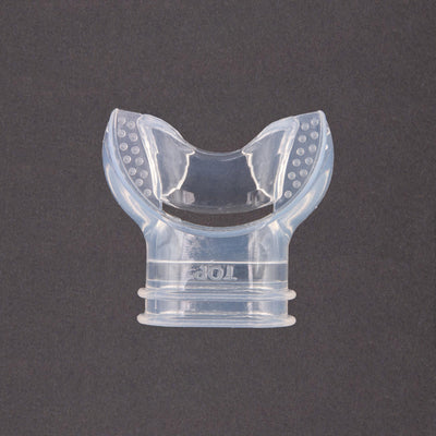 Scubatech ergonomic snorkel mouthpiece in clear silicone