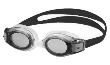 VIEW Imprex Junior kids swim goggles, blue lenses with lime strap